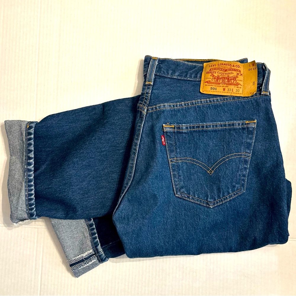 Vintage 1999 Levi 501 Original Button Fly Jeans Size 33x30 Excellent Condition